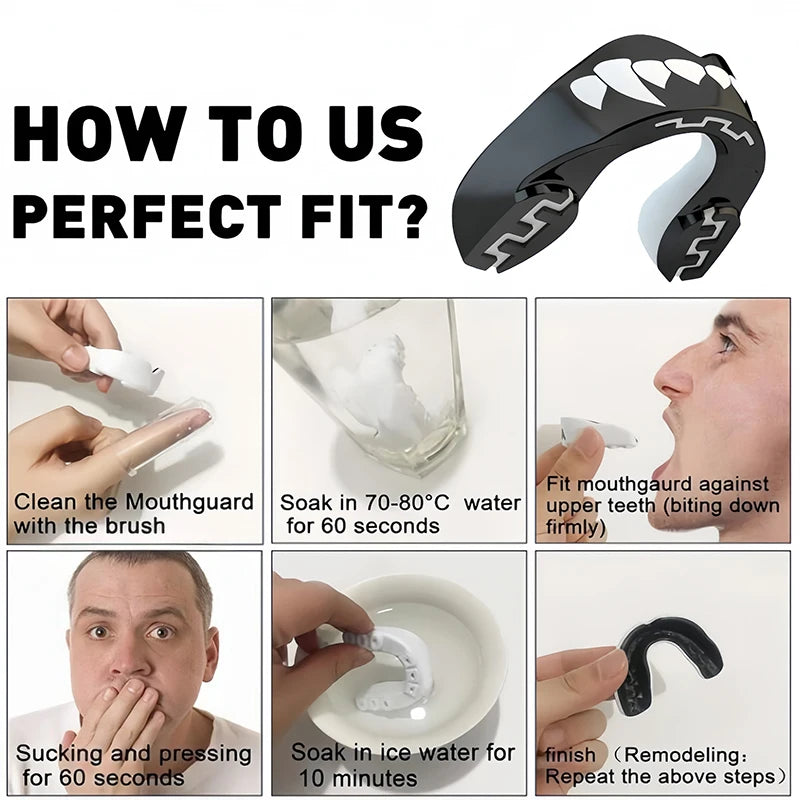 Sports Mouth Guard Teeth Protector Adults Junior EVA Mouthguard