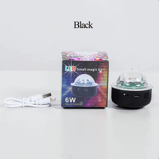 3 Watt Mini LED Effect Stage Light Interior Ambient Light Decoration Rechargeable Laser Disco Ball with Voice Control Function