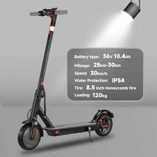 N7PRO Electric Scooter Adults 36V 10.4Ah Escooter Long Range 19 Miles Lightweight Kick Scooter US Stock Black with Gift