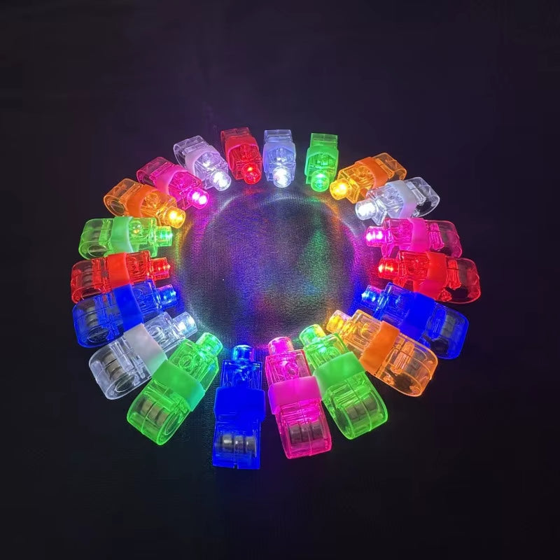 50/100 Pcs LED Finger Lights Glowing Glove Light Halloween Christmas Wedding Celebration Festival Party Decor Christmas Lights