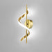 Creative LED Musical Note Design Wall-Mounted Lamp Modern LED Musical Note Bedside Spiral Night Light Indoor